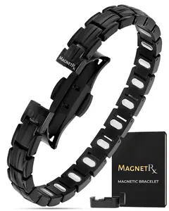 MagnetRX EllipseMAX Magnetic Bracelet for Women (Black)