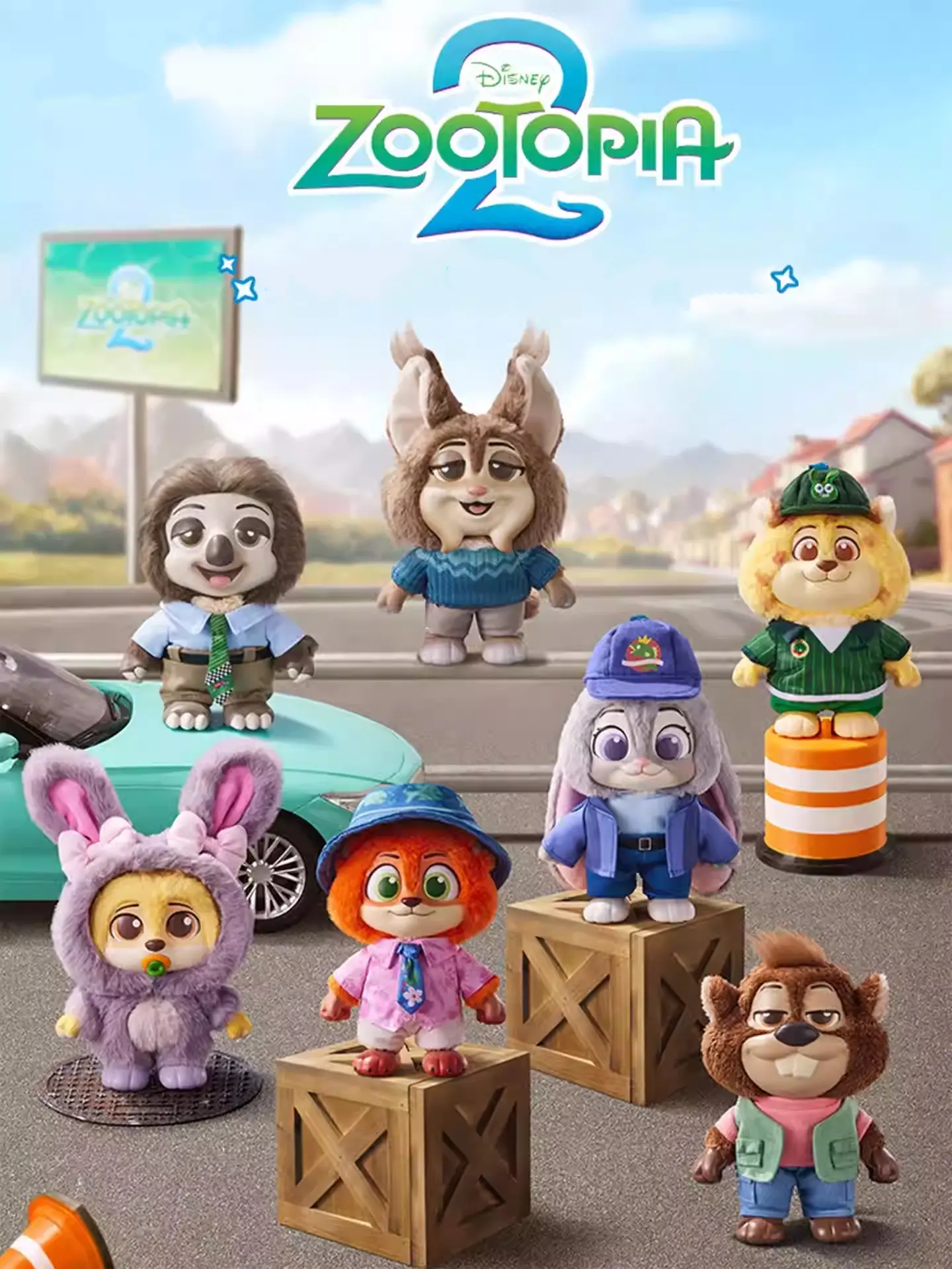 Disney Zootopia 2 City Residents Series Vinyl Plush Blind Box
