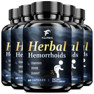 Maximum Strength Hemorrhoid Relief – Multi-Action Supplement, Promotes Healthy Digestion & Shrink Support Complex with Vitamin C 885mg, D3 5000 IU, Zinc & Herbal Proprietary Blend - 5 Bottles