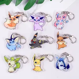 Pokemon Eevee and Eeveelutions Keychains Set (9 Pieces Set)