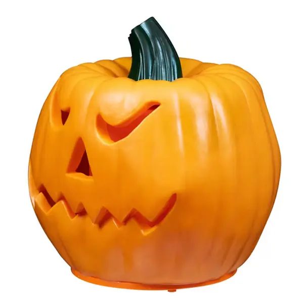Northlight 9.75" Orange  Animated Double-Sided Pumpkin Halloween Decor
