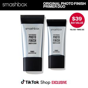 Smashbox The Original Photo Finish Cosmetic Face Primer for Makeup - Smooth & Blur, Minimizing, Acne-Free Value Bundle (Full Size + Travel Size)