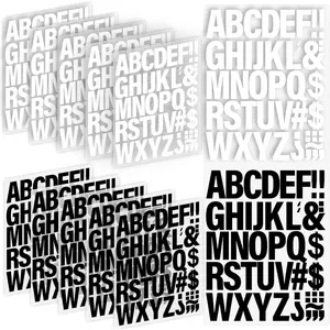 10 Sheets 440 count Iron on Letters, 2 Inch Heat Transfer Vinyl Letters with A-Z PU Alphabets Sticker for Fabric, Clothing T-Shirt Printing DIY Craft