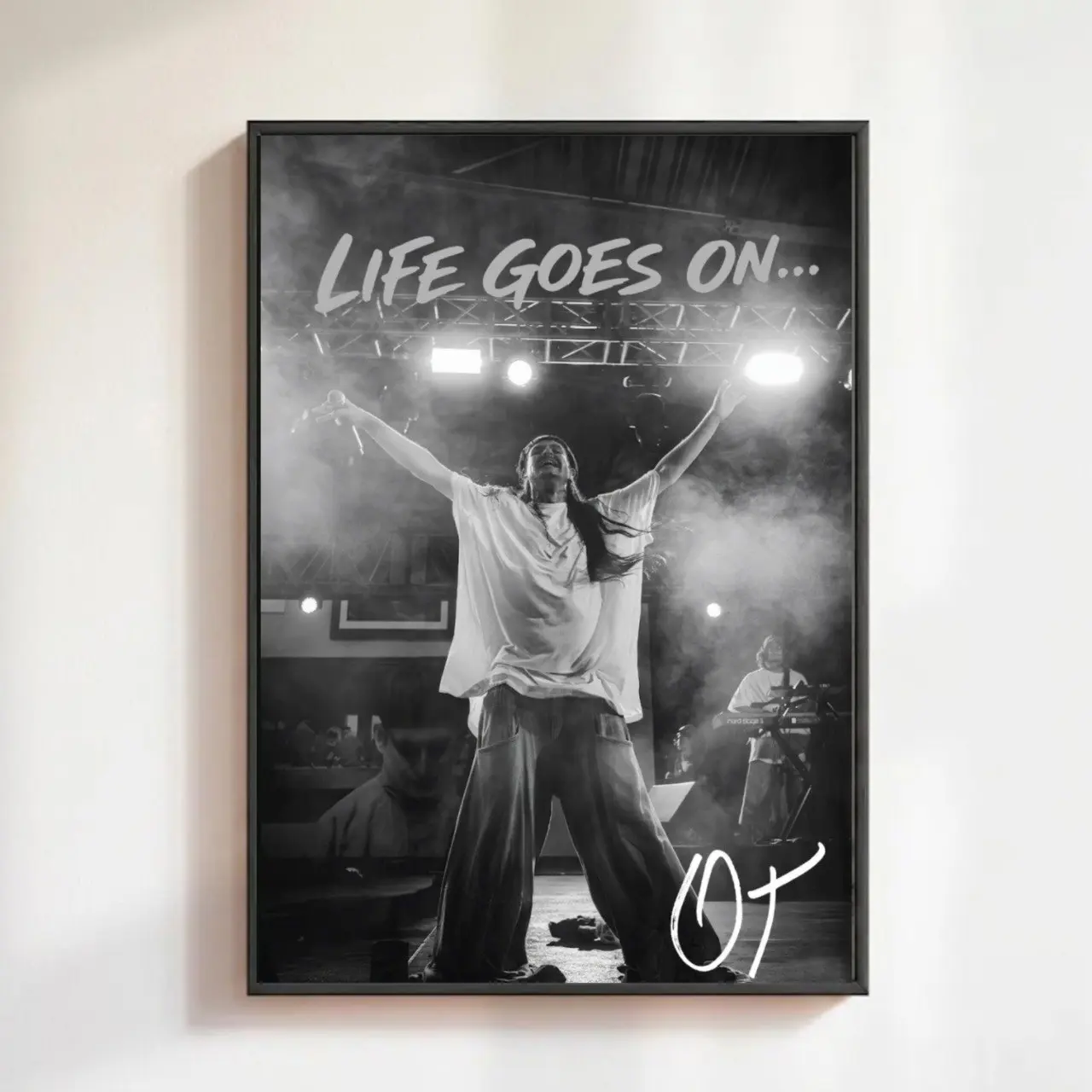 [NO FRAME] OliverT Memorial Poster, Black and White Music Wall Art, Music Wall Art, Fan Tribute Wall Print