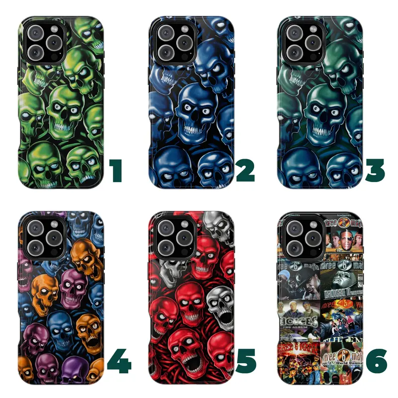 3 6 M-Mafia Phone Case | Mystic Stylez, When the Smoke Clears, Most Known Unknown, Memphis Rap Aesthetic Hip Hop fit iPhone 17 promax to SE, SS Galaxy iPhone 18 Pro Max Phone Case