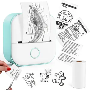 Phomemo T02 Mini Sticker Printer, Bluetooth Pocket Thermal Printer for Notes, Journals & Photos, Cute Gift for Students and Friends TikTokShopBlackFriday Includes 1 Roll Paper Christmas gift
