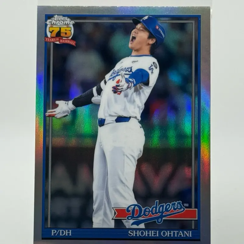 Shohei Ohtani 2026 Topps Chrome 75th Anniversary Refractor - Dodgers