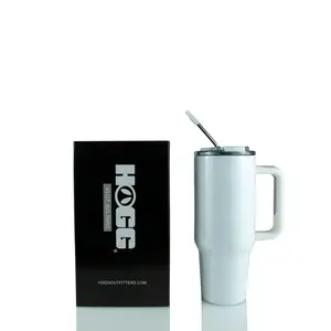 Hogg 40oz Sublimatable Big Swig Tumbler with Lid, Stainless Steel, Detachable, Insulated, and Straw Included