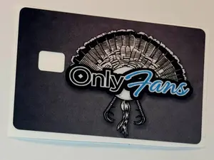 Funny Turkey Hunting Decal Sticker - Waterproof Credit Card, Debit Card Wrap for Hunters