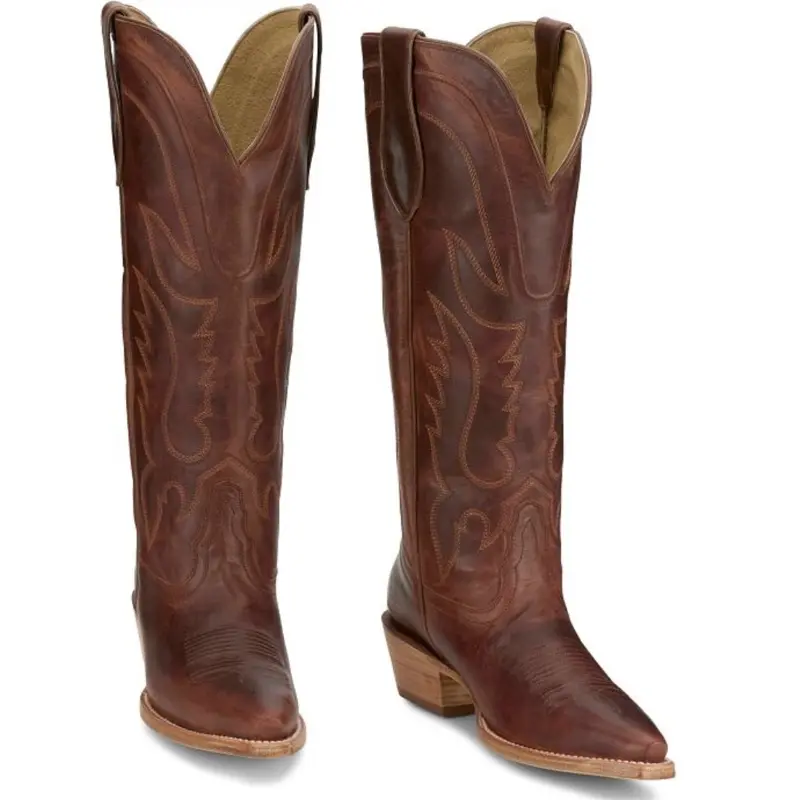 JESS 15" COGNAC COGNAC GOAT BOOTS