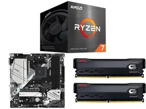 AMD Ryzen 7 5700 - Ryzen 7 5000 Series 8-Core 3.7 GHz Socket AM4 65W None Integrated Graphics Desktop CPU Processor - 100-100000743SBX ASRock B550M PRO4 AM4 Micro ATX AMD Motherboard GeIL ORION 32GB (2 x 16GB) DDR4 3200 (PC4 25600) Desktop