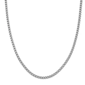 Criss Cross Chain Necklace in Stainless Steel 18-20 Inches Christmas Gifts
