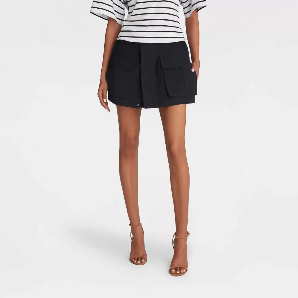 KBB by KAHLANA Women's 'The Cargo Skort', Basic Versatile Skorts, Cotton