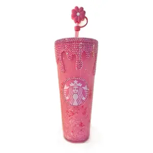 Starbucks Pink drink Snowglobe