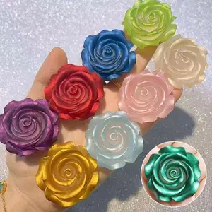 44mm Large Luminous Resin Roses- Flowers For DIY Art Craft and Decoration