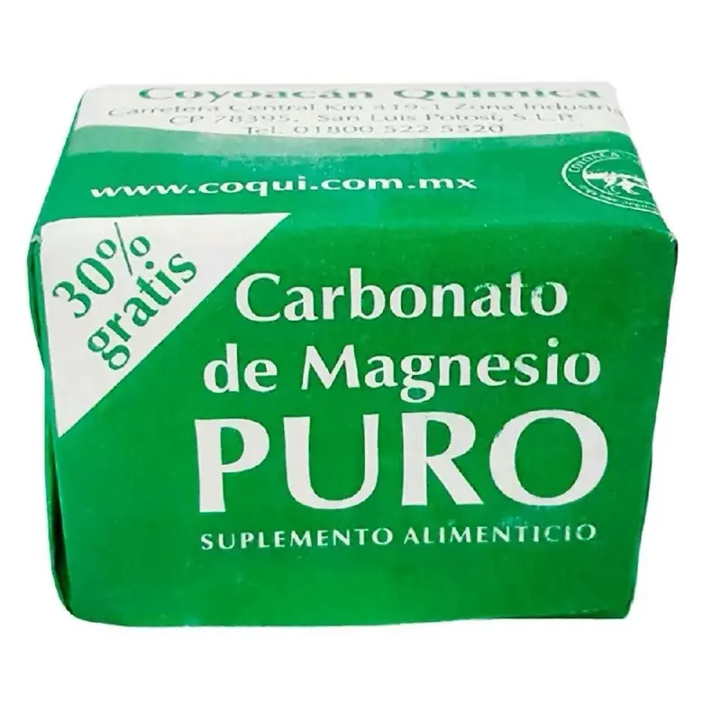 Cloruro de Magnesio Magnesium Carbonato de Magnesio PURO Square 7 gr - Cubos de Magnesio - Natural, Healthcare Dietary