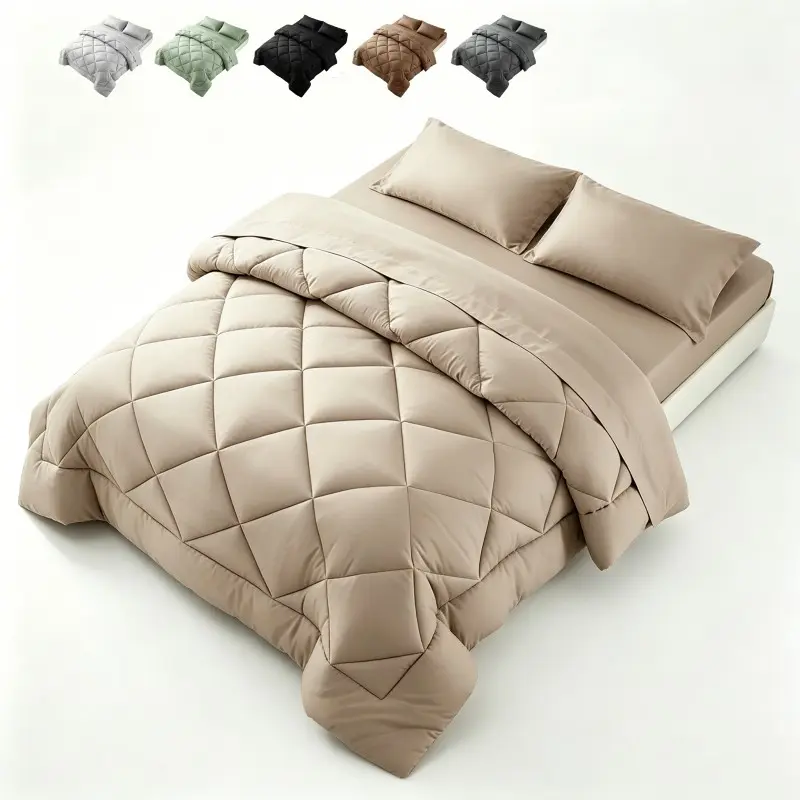 King Size Bedding Set, Ultra Soft comforter with 2 Pillowcases, No Pillows Included, 260g All-Season Warm Dorm Student Quilt, Soft Bedding Sets, Polyester Bedding Set, Comfy Bed Sets