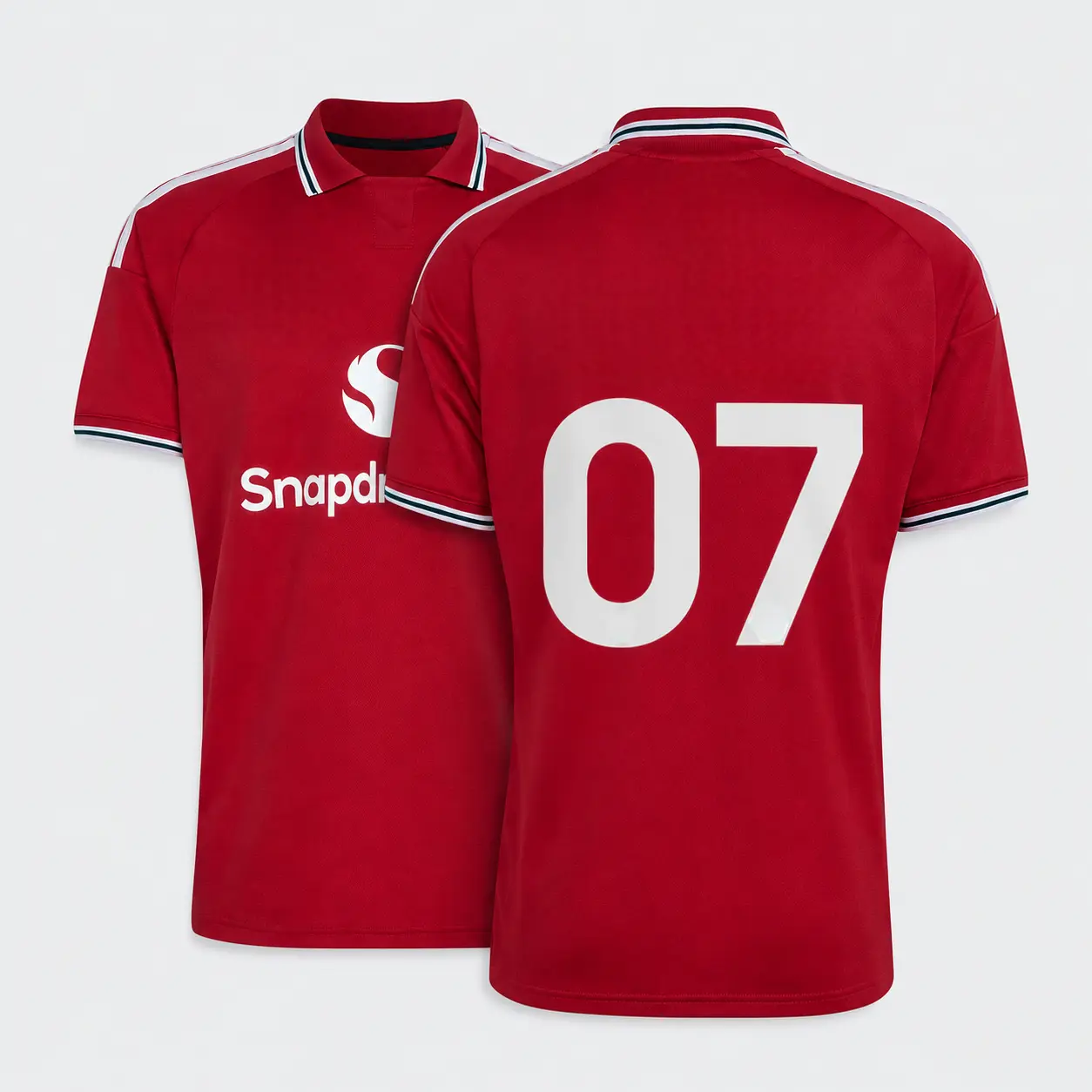 Vintage Soccer Jersey – Premium Old-Style Polo Collar Football Shirt, Full-Logo Athletic Sportswear, Breathable Moisture-Wicking Quick-Dry Fabric, Classic Football Jersey for Match Day, Game Day, Training, Fans & Streetwear