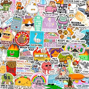 Delulu Is the Solulu – 300-Piece Funny Holographic Stickers for Adults, Sarcastic Meme Vinyl Decals for Friends & Coworkers, Waterproof for Laptops, Water Bottles & Journals