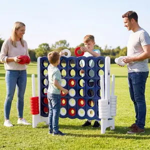 Costzon Jumbo 4-to-Score Giant Game Set, Giant 4 in A Row, Indoor Outdoor Board Game for Kids and Adults, Ideal for Holiday Party & Family Game Fun,Christmas Festival Gift mothersdaygift, #Summervibes
