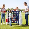 Costzon Jumbo 4-to-Score Giant Game Set, Giant 4 in A Row, Indoor Outdoor Board Game for Kids and Adults, Ideal for Holiday Party & Family Game Fun  Gift Season BlackFriday Friends Giving