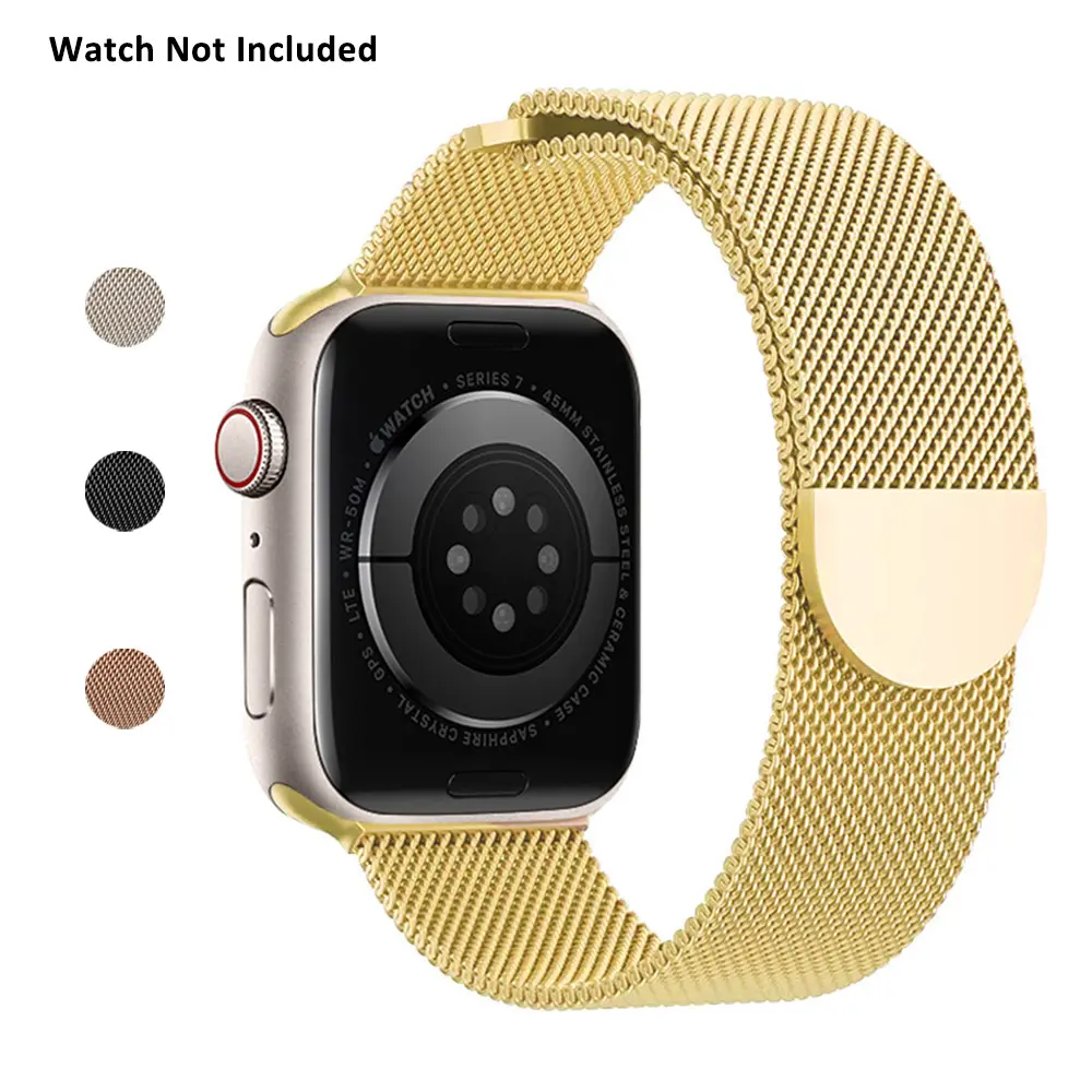 Magnetic Band Compatible for Apple Watch Bands Women Men 40mm 38mm 41mm 42mm 46mm 44mm 45mm 49mm, Stainless Steel Mesh Loop Magnetic Clasp Replacement for iWatch Series 11 10 9 8 7 6 5 4 SE3 SE2 Ultra 3