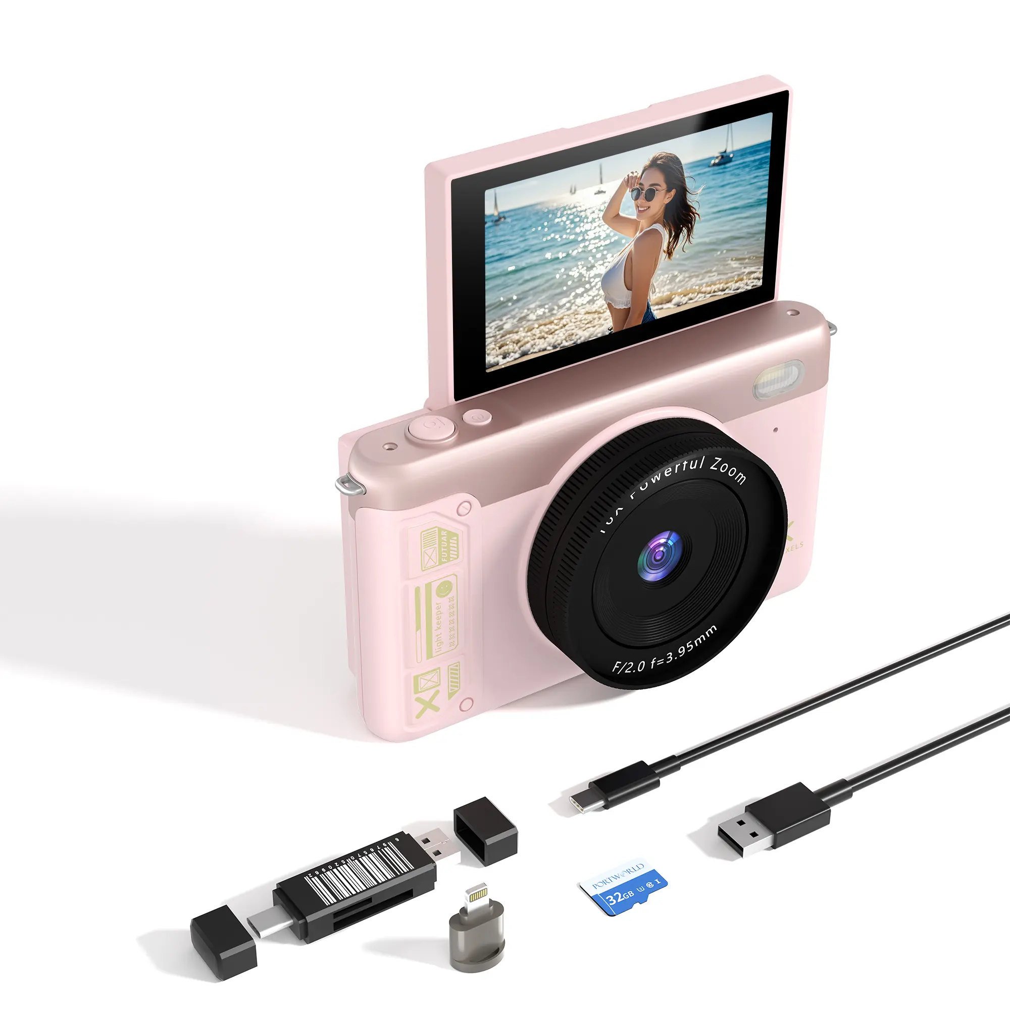 Digital camera ,Portable vintage camera,Digital camera with flip screen,vlogging camera,Compact Travel Camera for Teens tiktokshopbacktoschool
