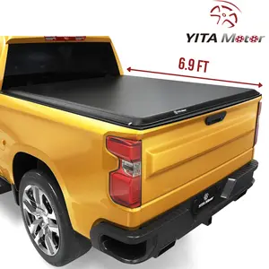 [Fits 2020-2026 Chevrolet Silverado & GMC Sierra 2500HD 3500HD] 6.9 Ft Bed, Soft Roll Up Truck Bed Tonneau Cover
