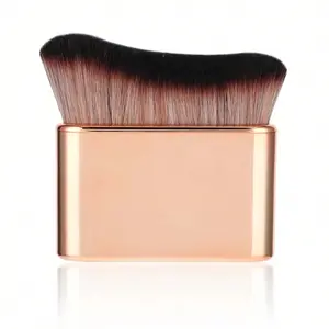 Self Tan Brush Soft Body Makeup Brush, Portable Self Tanning Brush, Rose, Ideal for Body & Leg Makeup, Easy Application Tool