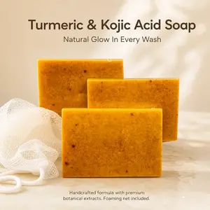 Kojic Turmeric Face Soap, Kojic Soap, Face Cleansing Soap, Turmeric Face and Body Soap, Kojic Face and Body Soap