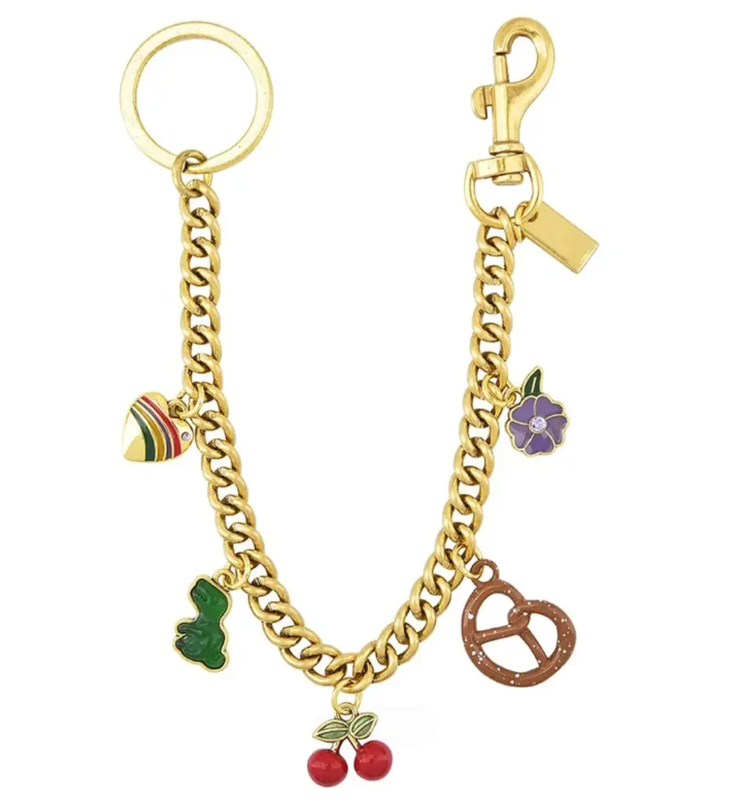 Bag Chain Charm, Bag Charm for Handbag Totes, Gold Purse Charm Chain, Decorative Motif Chain Bag Charm Supplies, Versatile Purse Extender Chain & Keychain Charm Jeans Chams