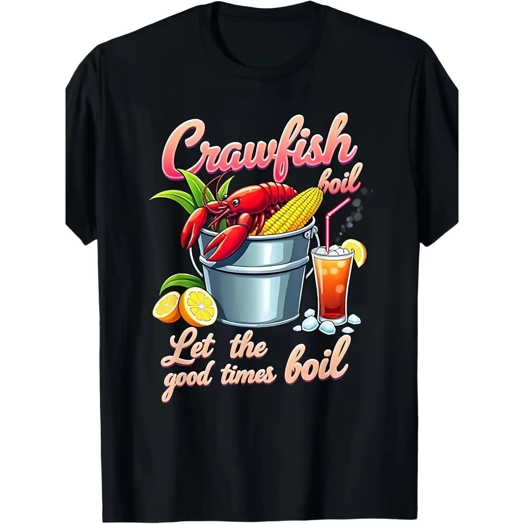 Introducing The New Drinking Crawfish Boil Weekend Forecast T-Shirt, Available in Sizes S to 3XL. This Unisex Design Features a Summer-Themed Print on a Pure, 220G Short-Sleeved Tee for 2025