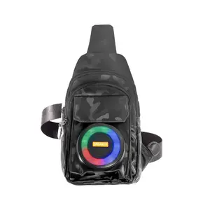 Trendy Outdoor  Loudspeaker Backpack, Portable Bluetooth Audio, Storage Space, Charging Power & FM Player – Designed for Camping, Hiking & Adventure Trips