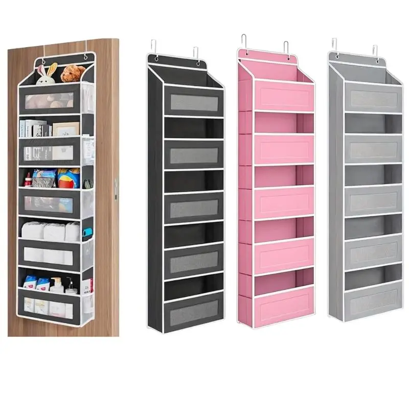 【Three colors】5-Tier Heavy-Duty Hanging Organizer-10 Large Pockets 44lb Anti-Tilt-Bedroom Bathroom Dorm Storage-Black Friday Deal Christmas Gift-Home Storage Accessories