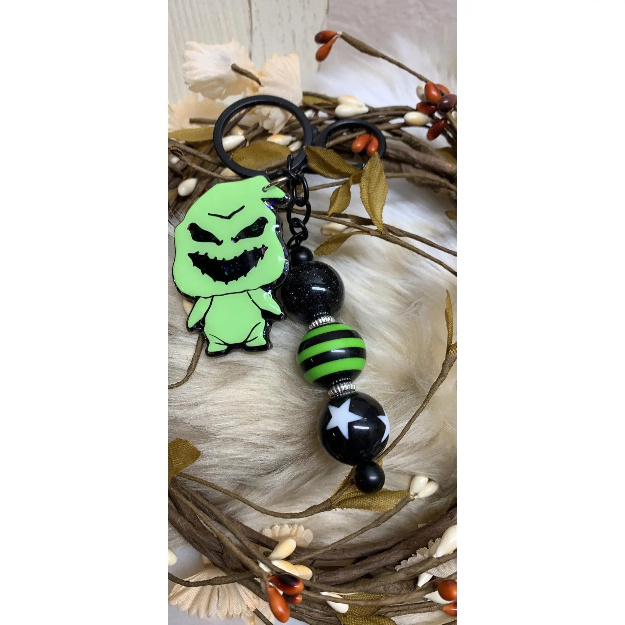 Glow in the Dark Oogey Boog- Halloween Keychain