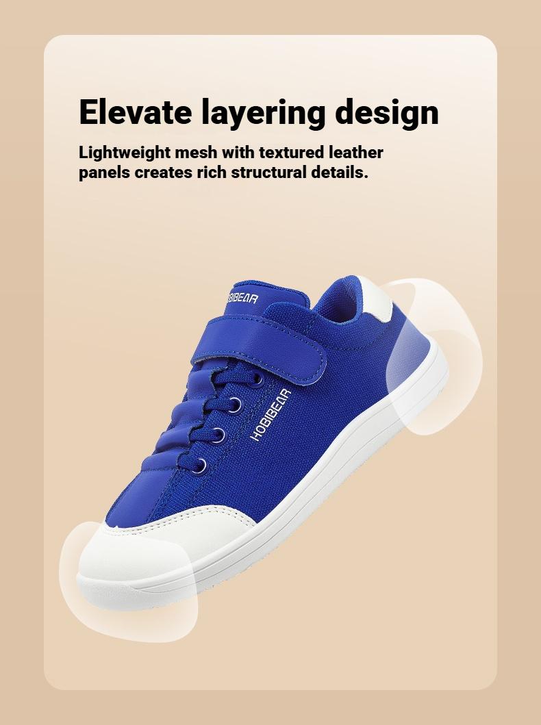 HOBIBEAR Kids Barefoot Shoes Wide Minimalist Zero Drop Sneaker for Boys Girls