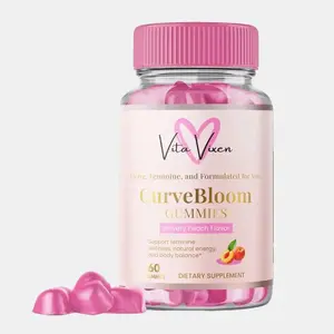 CurveBloom Gummies Healthcare Dietary Supplement - Fruity Flavor, Supports General Health, No Artificial Colors, 60 Gummies Fitness Edible