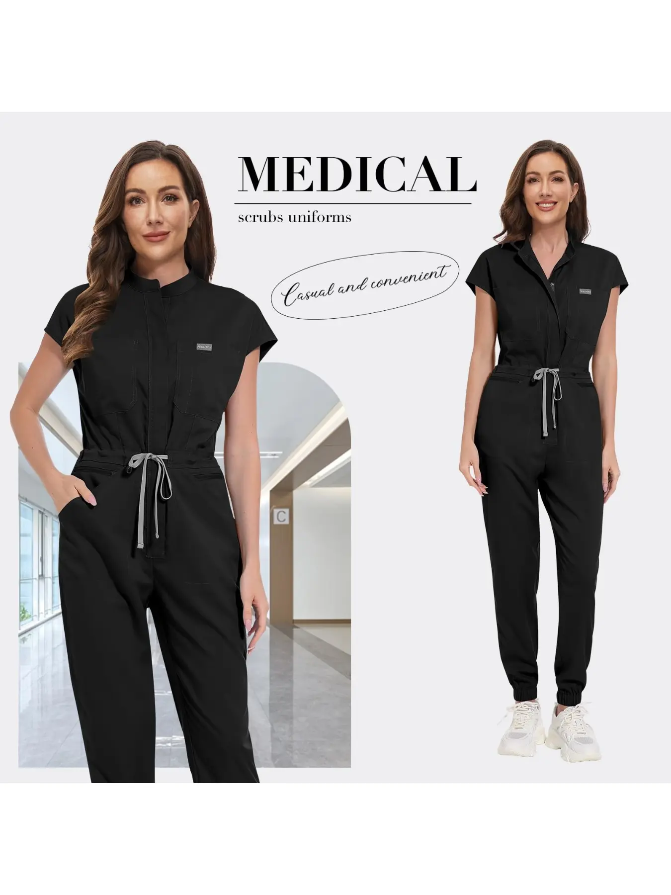 Hospital Nurse Doctor Work Gowns High Quality Scrub Jumpsuit Multicolour Nursing Scrubs Beauty SPA Uniforms