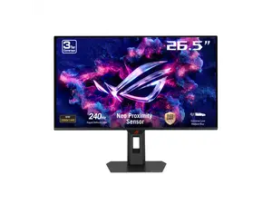 ASUS ROG Strix 27 inch QHD 2K 1440P 240Hz AMD FreeSync Premium Pro & G-Sync Compatible 0.03ms OLED Gaming Computer Monitor with Height Adjustable, Swivel, Pivot & Tilt Stand XG27AQDMES