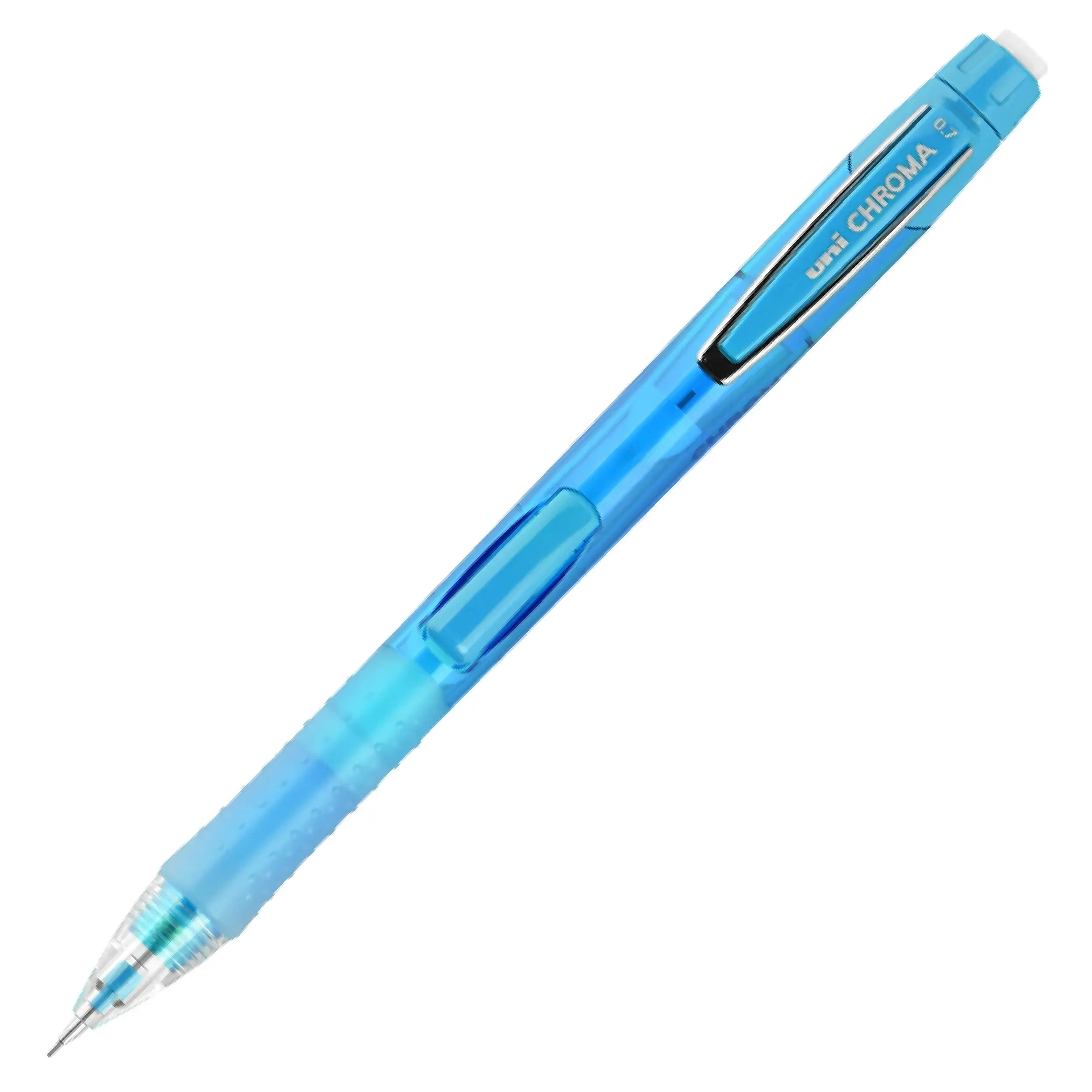 uniball™ CHROMA Automatic Mechanical Pencil with Metal Clip, Hexagonal Grip - Auto Advance, Edge Precision, Hex Eraser, Shock Absorb, Seamless Writing (Office Stationery Tool for Editing Tasks, Modern Creativity)