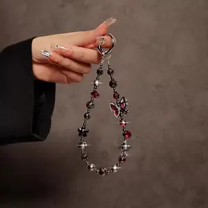 Butterfly Design Phone Chain, Cell Phone Charm, Fashionable Phone Lanyard, Phone Strap for Women & Girls, Mobile Phone Decoration Accessories