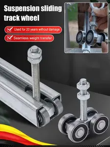 Hanging Sliding Track Wheel Effort-Saving Tool Hardware Door