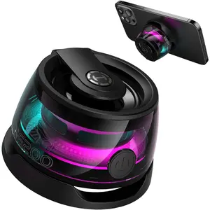 G200 2-in-1  Cell Phone Stand  Speaker for , Android & Anything Metal - Small/Portable/Multifunctional with RGB Lights &   Strength - Christmas Ideal