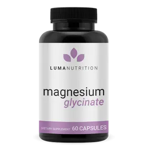 Luma Nutrition Magnesium Glycinate Supplements 1000mg Per Serving Extra Strength