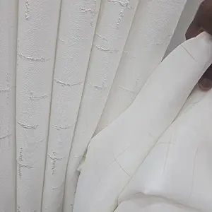 Turkish Curtains White Fabric with Textured Pattern Known as Kros kros for Your Home Decor Needs