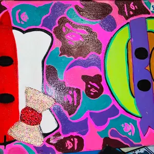 Hello Kitty Ninja Bape Monkey 1of1