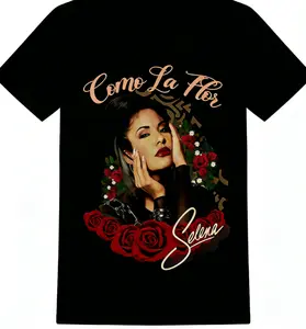 Selena Quintanilla Como La Flor T-Shirt | 100% Cotton Vintage Tejano Music Fan Gift Tee women