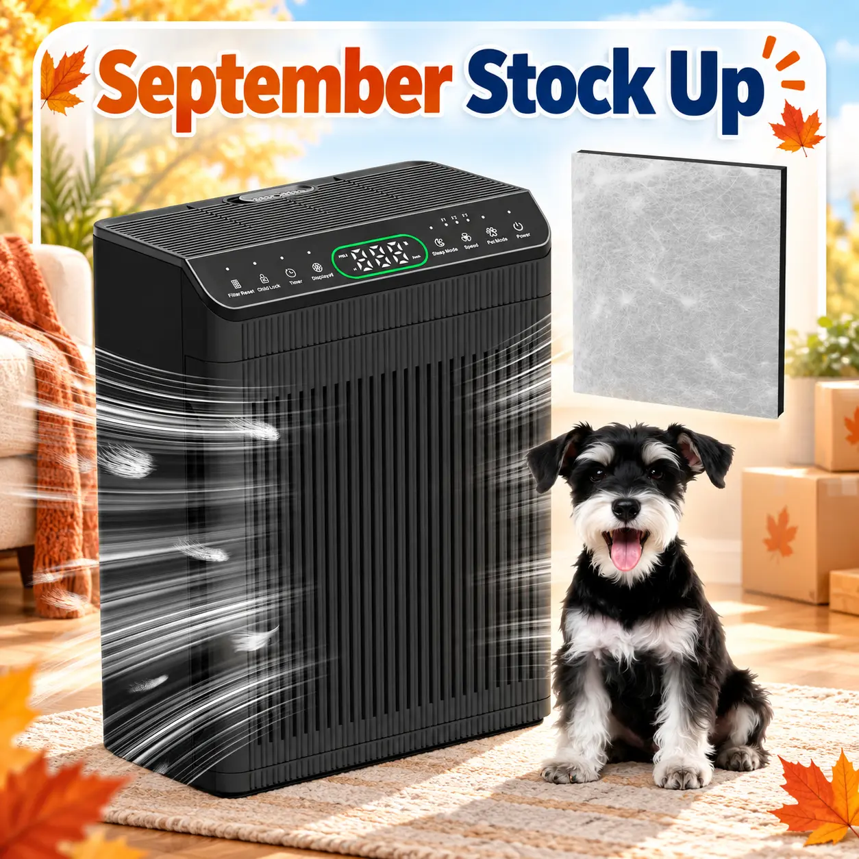 MORENTO 066 HEPA Air Purifier for Large Spaces (Up to 1,690 ft²) - Adjustable Auto Fan Speed, Timer, Pet Mode, Aromatherapy, Real-Time PM2.5 Monitor, Antibacterial, Washable Filter, Allergy Relief, Decor-Friendly Household Appliance for Living Room