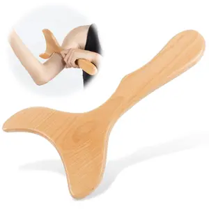 Wooden Gua Sha Tool, Wooden Lymphatic Drainage Massager, Body Sculpting Tool Paddle, Body Contouring and Shaping Tool