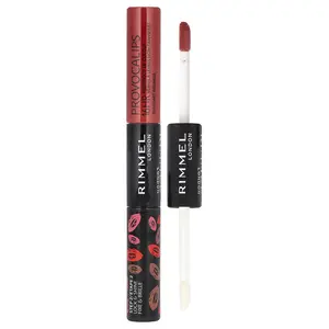 Rimmel London Provocalips, 16HR Kiss Proof Lip Color, 750 Heart Breaker, 0.14 fl oz (4 ml) / 0.1 fl oz (3 ml)